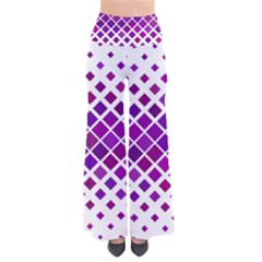 Pattern Square Purple Horizontal So Vintage Palazzo Pants