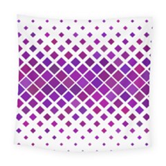 Pattern Square Purple Horizontal Square Tapestry (large)