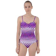 Pattern Square Purple Horizontal Sweetheart Tankini Set by HermanTelo