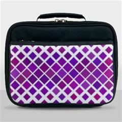 Pattern Square Purple Horizontal Lunch Bag