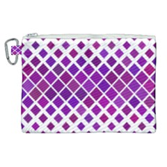 Pattern Square Purple Horizontal Canvas Cosmetic Bag (xl) by HermanTelo