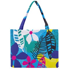 Pattern Leaf Polka Flower Mini Tote Bag