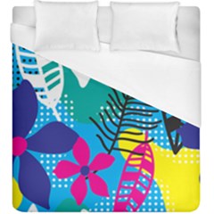 Pattern Leaf Polka Flower Duvet Cover (king Size)