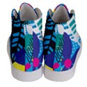 Pattern Leaf Polka Flower Men s Hi-Top Skate Sneakers View4