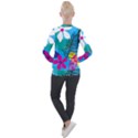 Pattern Leaf Polka Flower Casual Zip Up Jacket View2