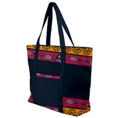 Pattern Ornaments Africa Safari Zip Up Canvas Bag by HermanTelo