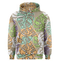 Pattern Leaves Banana Rainbow Men s Pullover Hoodie