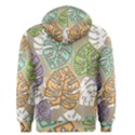 Pattern Leaves Banana Rainbow Men s Pullover Hoodie View2