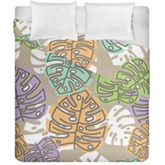 Pattern Leaves Banana Rainbow Duvet Cover Double Side (california King Size)