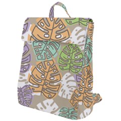 Pattern Leaves Banana Rainbow Flap Top Backpack