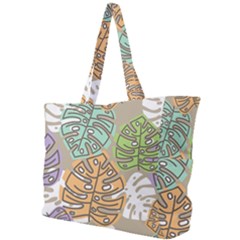 Pattern Leaves Banana Rainbow Simple Shoulder Bag by HermanTelo