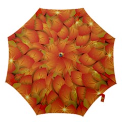 Pattern Texture Leaf Hook Handle Umbrellas (medium)