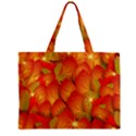 Pattern Texture Leaf Zipper Mini Tote Bag View1