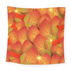 Pattern Texture Leaf Square Tapestry (large) by HermanTelo