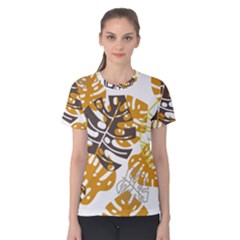 Pattern Leaves Women s Cotton Tee