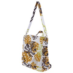 Pattern Leaves Crossbody Backpack