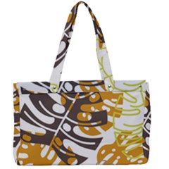 Pattern Leaves Canvas Work Bag