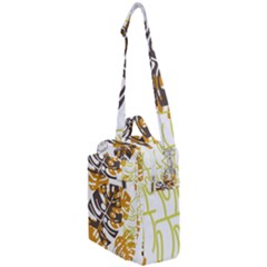 Pattern Leaves Crossbody Day Bag