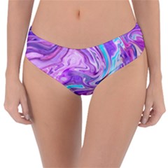 Pattern Texture Art Rainbow Reversible Classic Bikini Bottoms