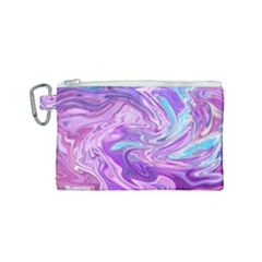 Pattern Texture Art Rainbow Canvas Cosmetic Bag (small)