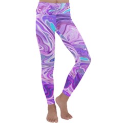 Pattern Texture Art Rainbow Kids  Lightweight Velour Classic Yoga Leggings