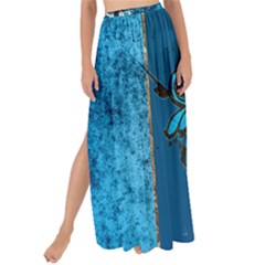 Sport, Surfboard With Water Drops Maxi Chiffon Tie-up Sarong by FantasyWorld7