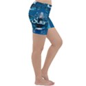 Sport, Surfboard With Water Drops Lightweight Velour Yoga Shorts View3