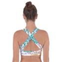 Pattern Leaves Rainbow Cross Back Sports Bra View2