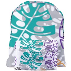 Pattern Leaves Rainbow Giant Full Print Backpack