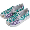 Pattern Leaves Rainbow Kids  Lightweight Slip Ons View2