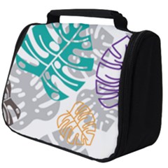 Pattern Leaves Rainbow Full Print Travel Pouch (big)