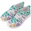 Pattern Leaves Rainbow Men s Velcro Strap Shoes View2