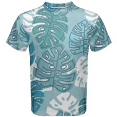 Pattern Leaves Banana Men s Cotton Tee