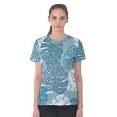 Pattern Leaves Banana Women s Cotton Tee