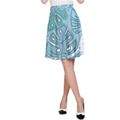 Pattern Leaves Banana A-line Skirt by HermanTelo