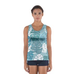 Pattern Leaves Banana Sport Tank Top  by HermanTelo