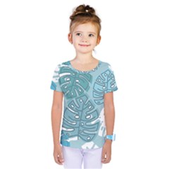 Pattern Leaves Banana Kids  One Piece Tee