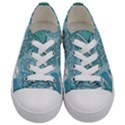 Pattern Leaves Banana Kids  Low Top Canvas Sneakers View1