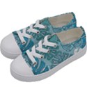 Pattern Leaves Banana Kids  Low Top Canvas Sneakers View2