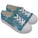 Pattern Leaves Banana Kids  Low Top Canvas Sneakers View3