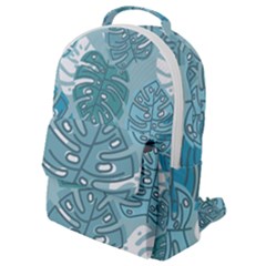 Pattern Leaves Banana Flap Pocket Backpack (small)