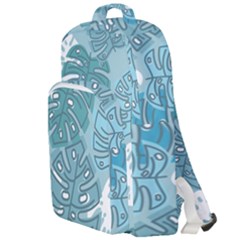 Pattern Leaves Banana Double Compartment Backpack