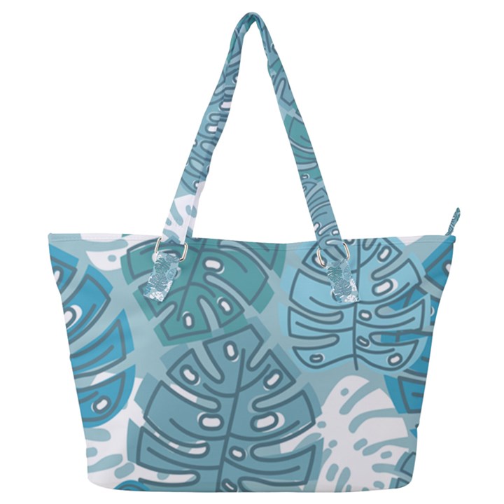 Pattern Leaves Banana Full Print Shoulder Bag