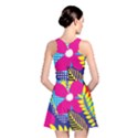 Pattern Leaf Polka Rainbow Reversible Skater Dress View2