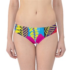 Pattern Leaf Polka Rainbow Hipster Bikini Bottoms