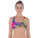 Pattern Leaf Polka Rainbow Got No Strings Sports Bra View1