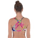 Pattern Leaf Polka Rainbow Got No Strings Sports Bra View2