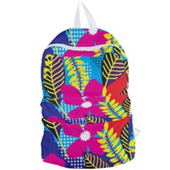 Pattern Leaf Polka Rainbow Foldable Lightweight Backpack by HermanTelo