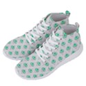 Plant Pattern Green Leaf Flora Men s Lightweight High Top Sneakers View2