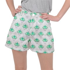 Plant Pattern Green Leaf Flora Ripstop Shorts